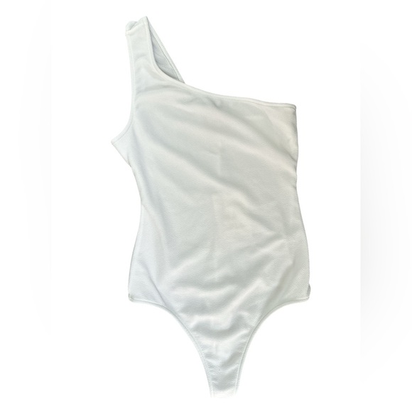 Show Me Your Mumu Uno Bodysuit Bone One Shoulder Size M - Picture 2 of 3